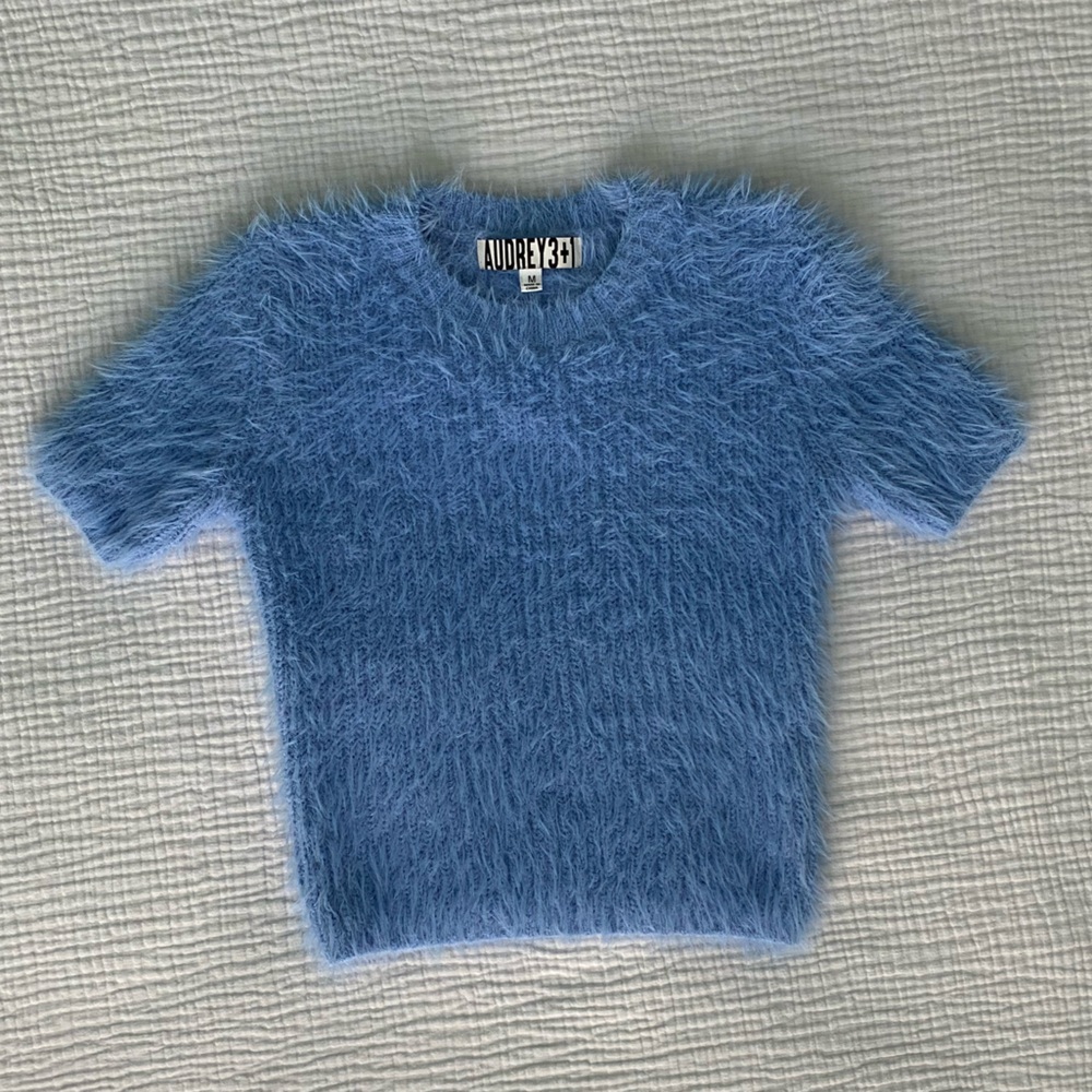 Short Sleeve Crop Sweater (M)